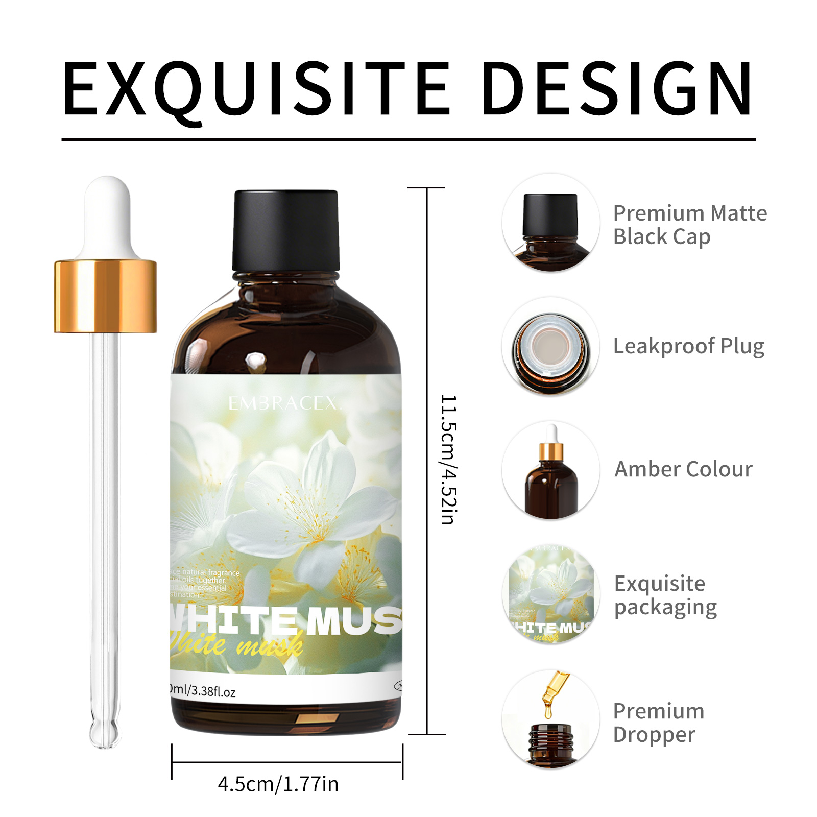 100ml White Musk Natural Plant - Candle Supplies Essential Oils reseña y precio