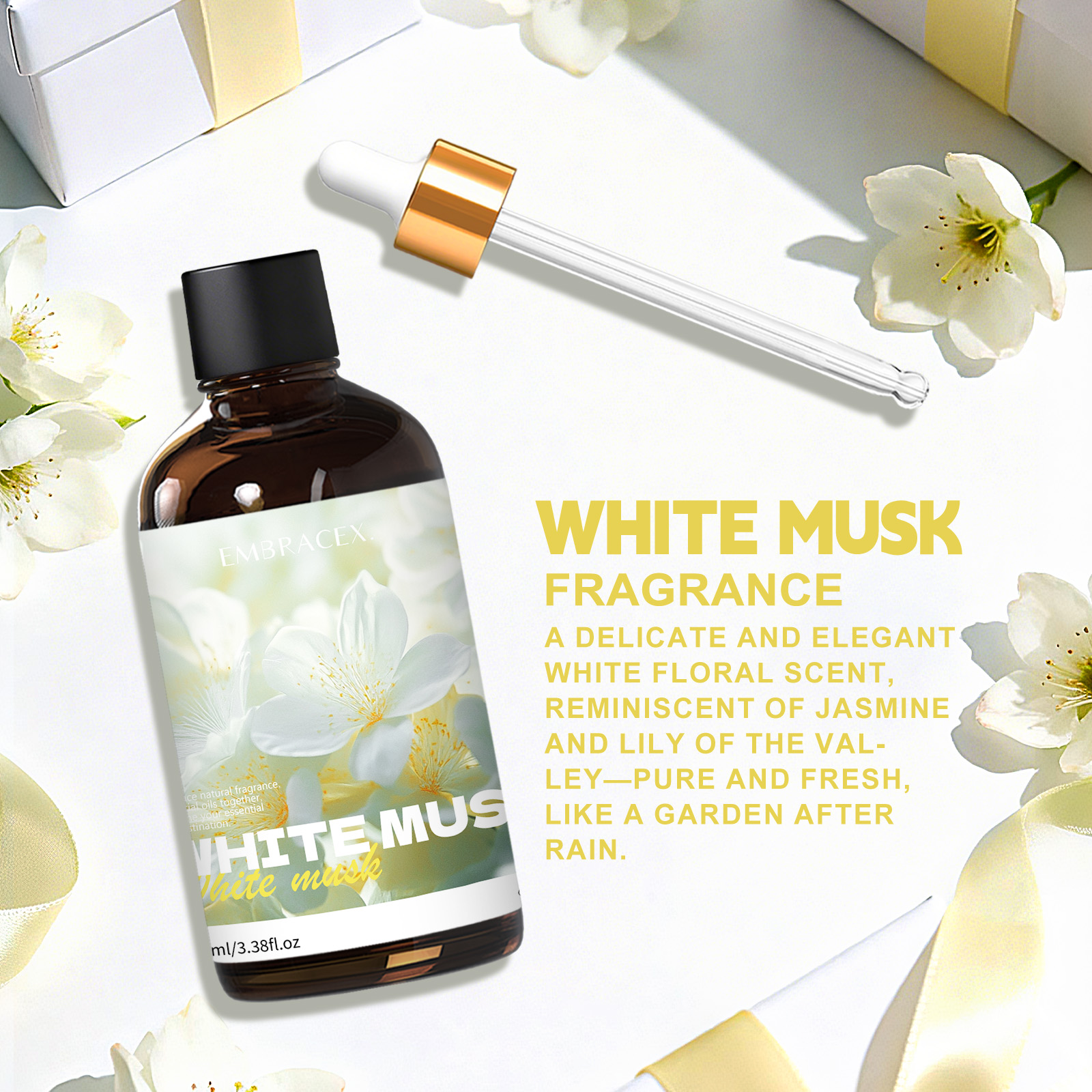 100ml White Musk Natural Plant - Candle Supplies Essential Oils reseña y precio