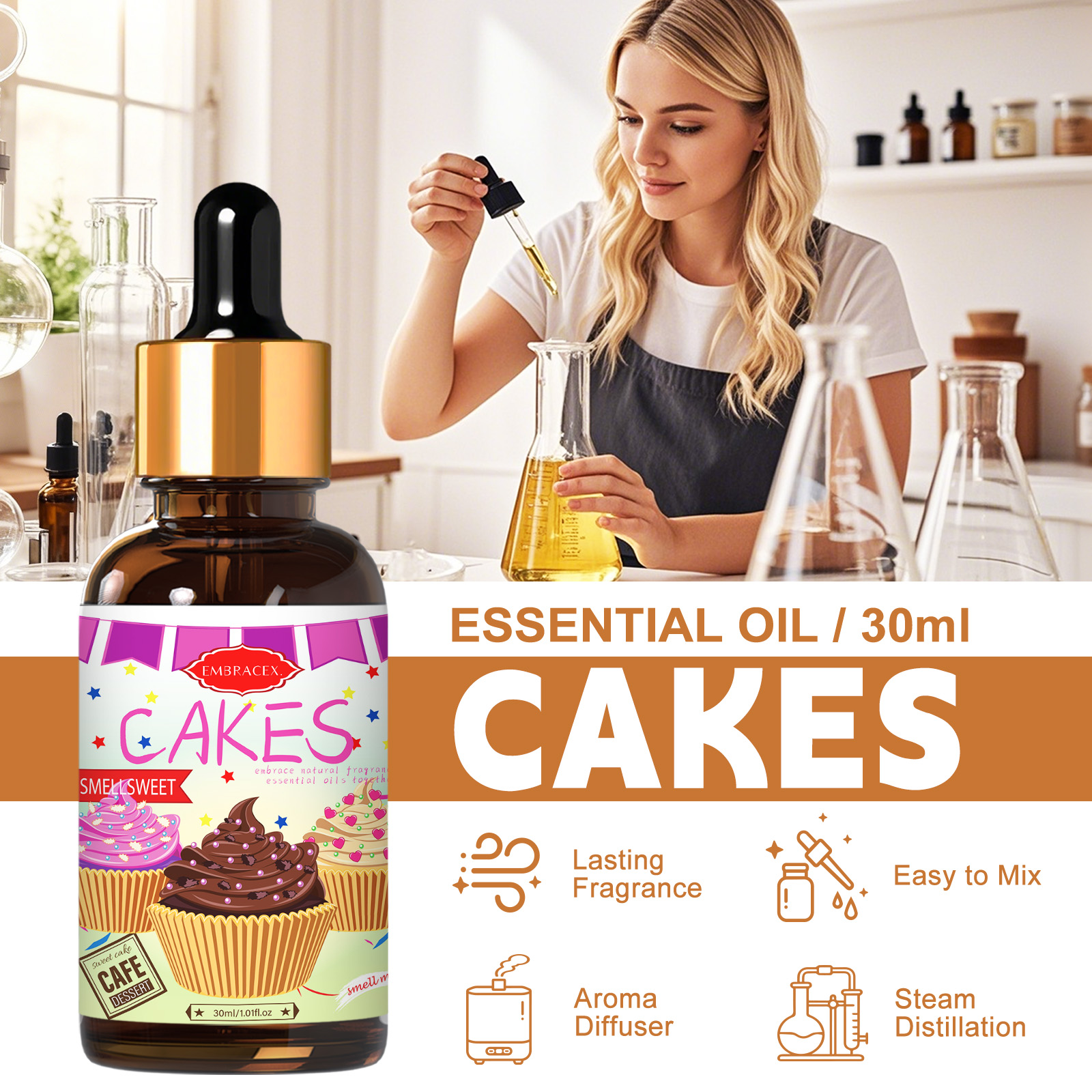 30ml Cakes Essential Oil Car S - Candle Supplies Essential Oils reseña y precio