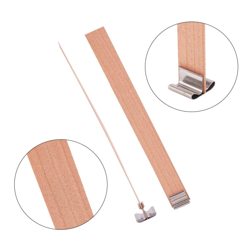 30/50pcs Wooden Candle Wick Se - Candle Making Supplies Jars reseña y precio