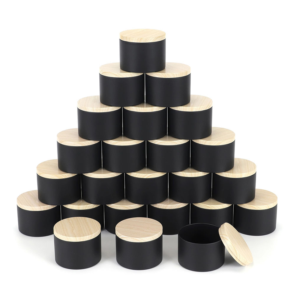 24pcs 4oz Black Candle Jars ,R - Candle Making Supplies Jars reseña y precio