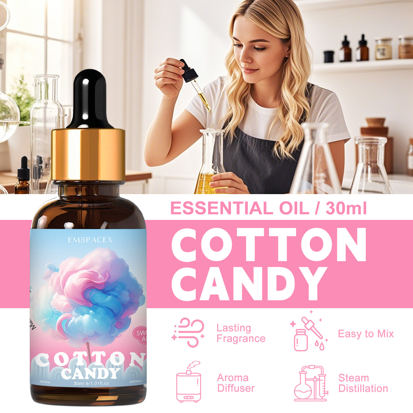 30ml Cotton Candy Essential Oi - Candle Supplies Essential Oils reseña y precio