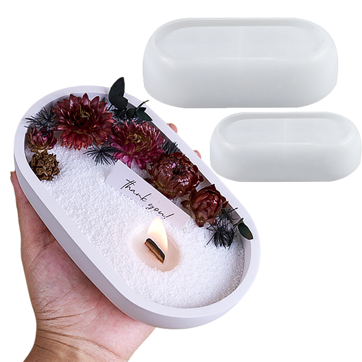 Boat Shape Bowl Silicone Concr - Candle Vessel Supplies reseña y precio