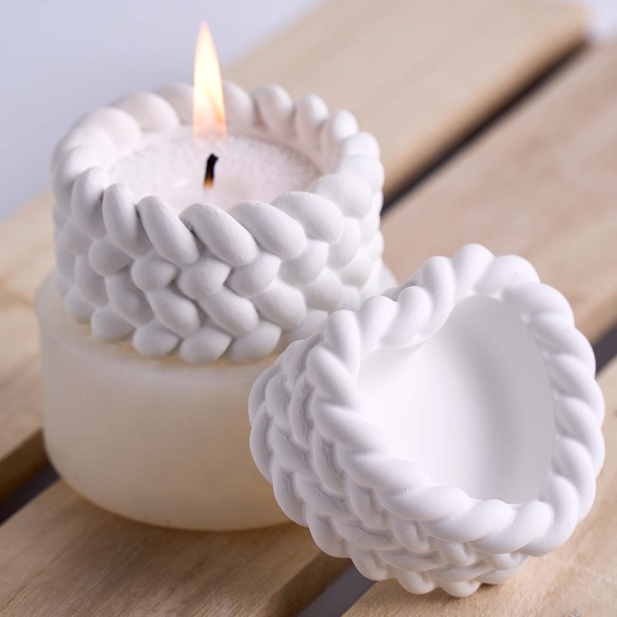 Mini Weaving Shape Candle Jar  - Candle Making Supplies Jars reseña y precio