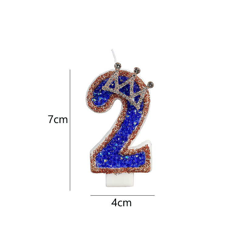 Blue Birthday Numbers Candles  - Candle Supplies Luxury reseña y precio