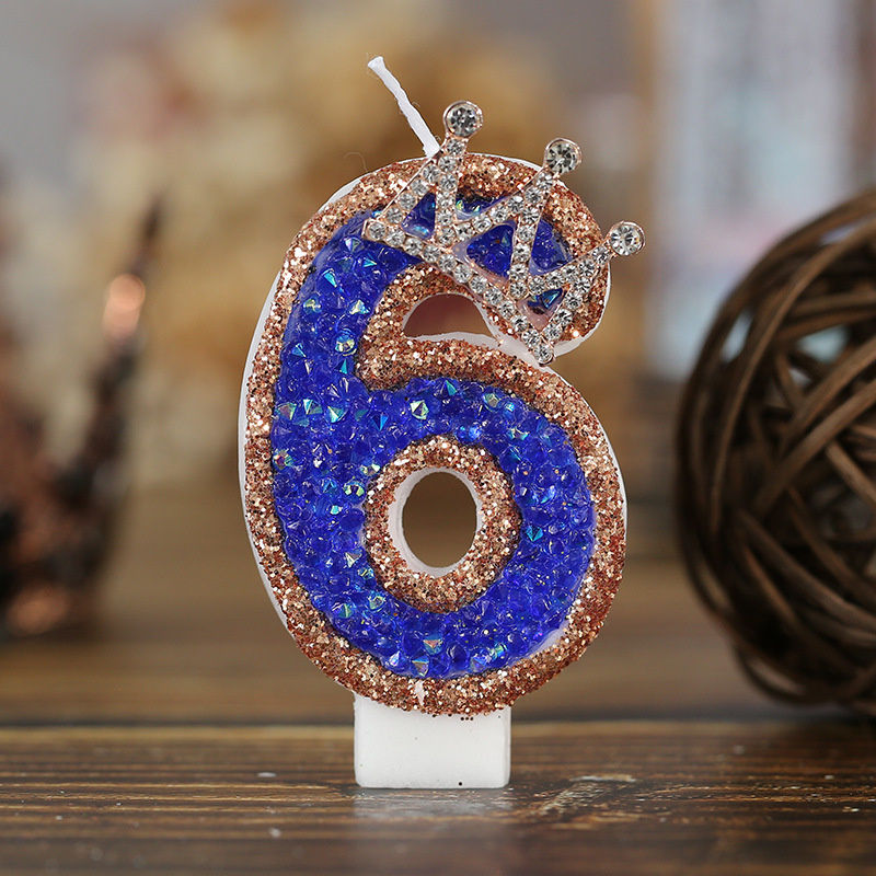 Blue Birthday Numbers Candles  - Candle Supplies Luxury reseña y precio