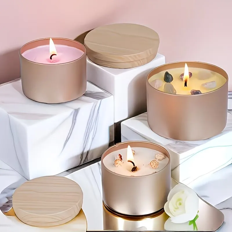 Rose Golden Metal Candle Jars  - Candle Making Supplies Jars reseña y precio