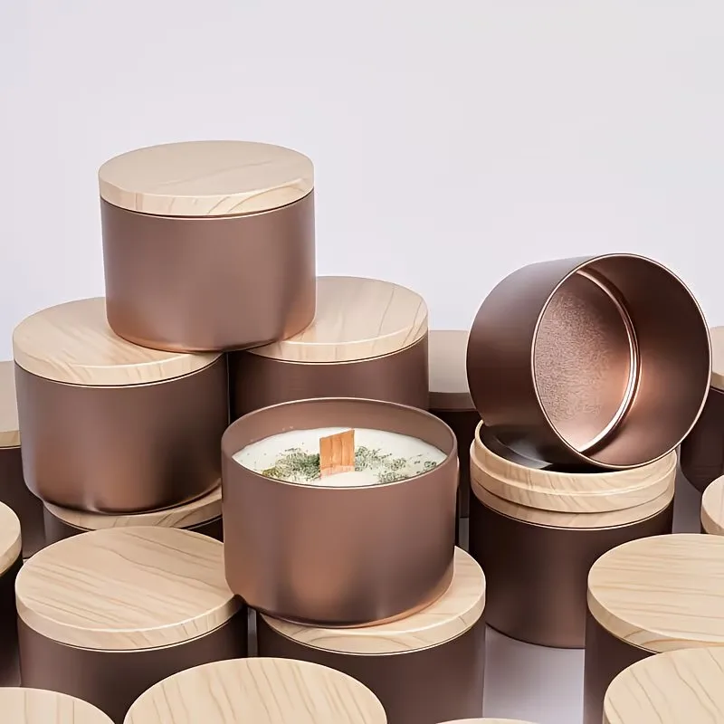 Rose Golden Metal Candle Jars  - Candle Making Supplies Jars reseña y precio