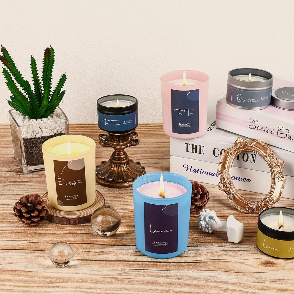 DIY Soy Candle Making Kit - Su - Candle Making Supplies Jars reseña y precio
