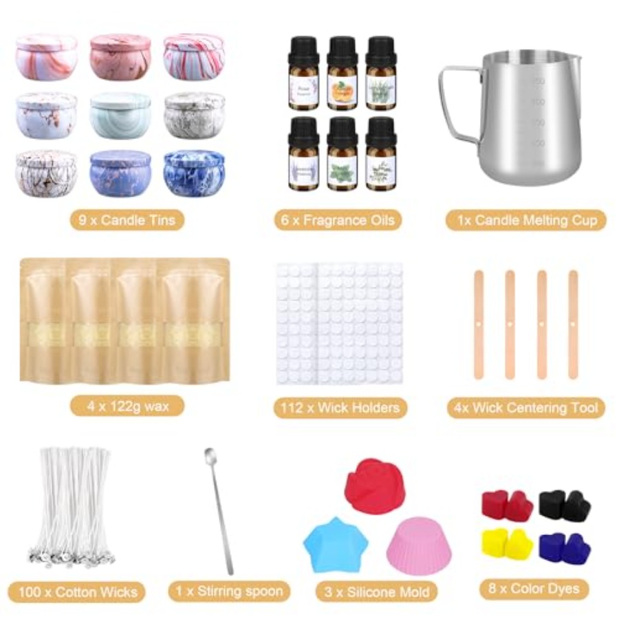 Candle Making Kits for Adults, - Candle Making Supplies Jars reseña y precio