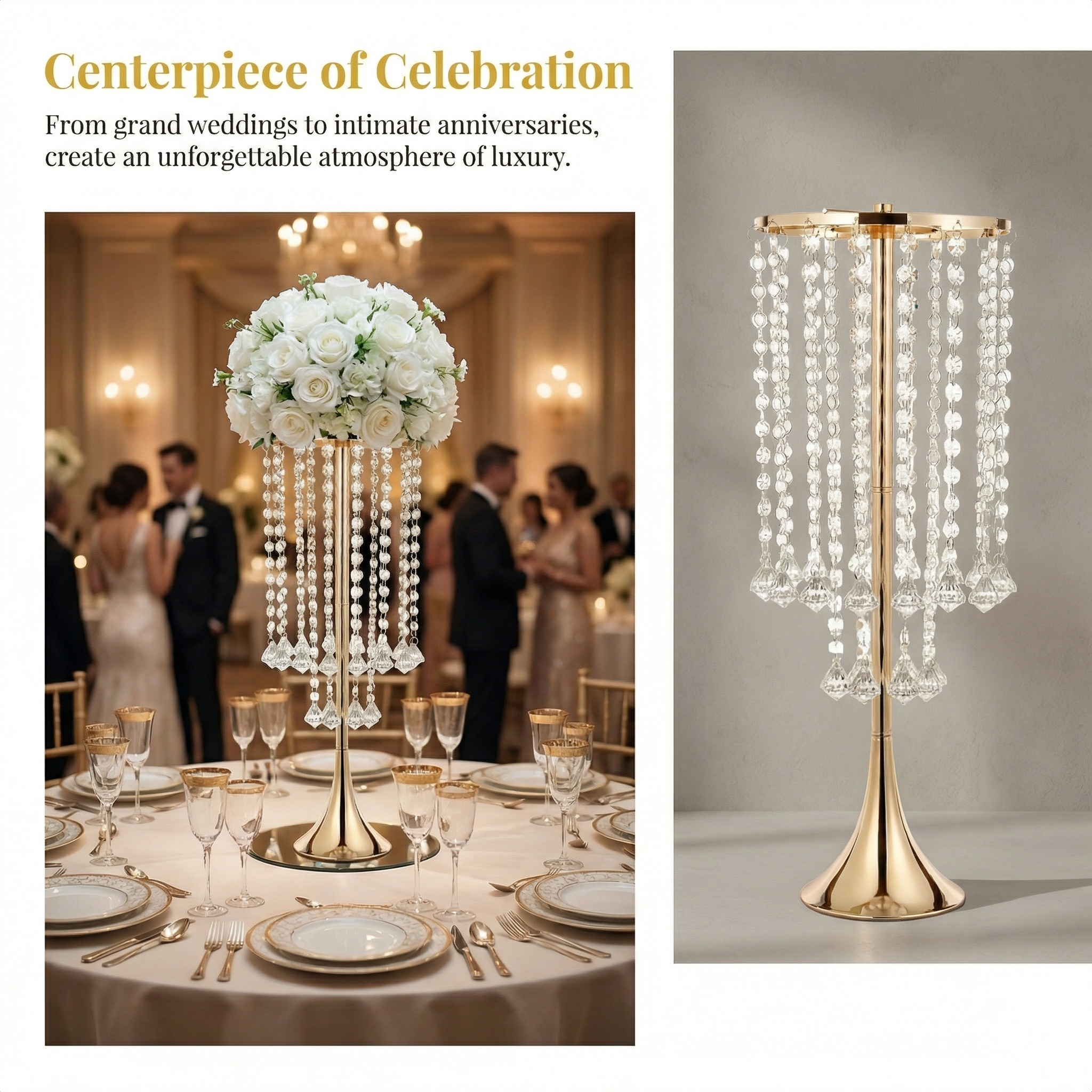 2/10pcs Luxury Crystal Flower  - Candle Supplies Luxury reseña y precio