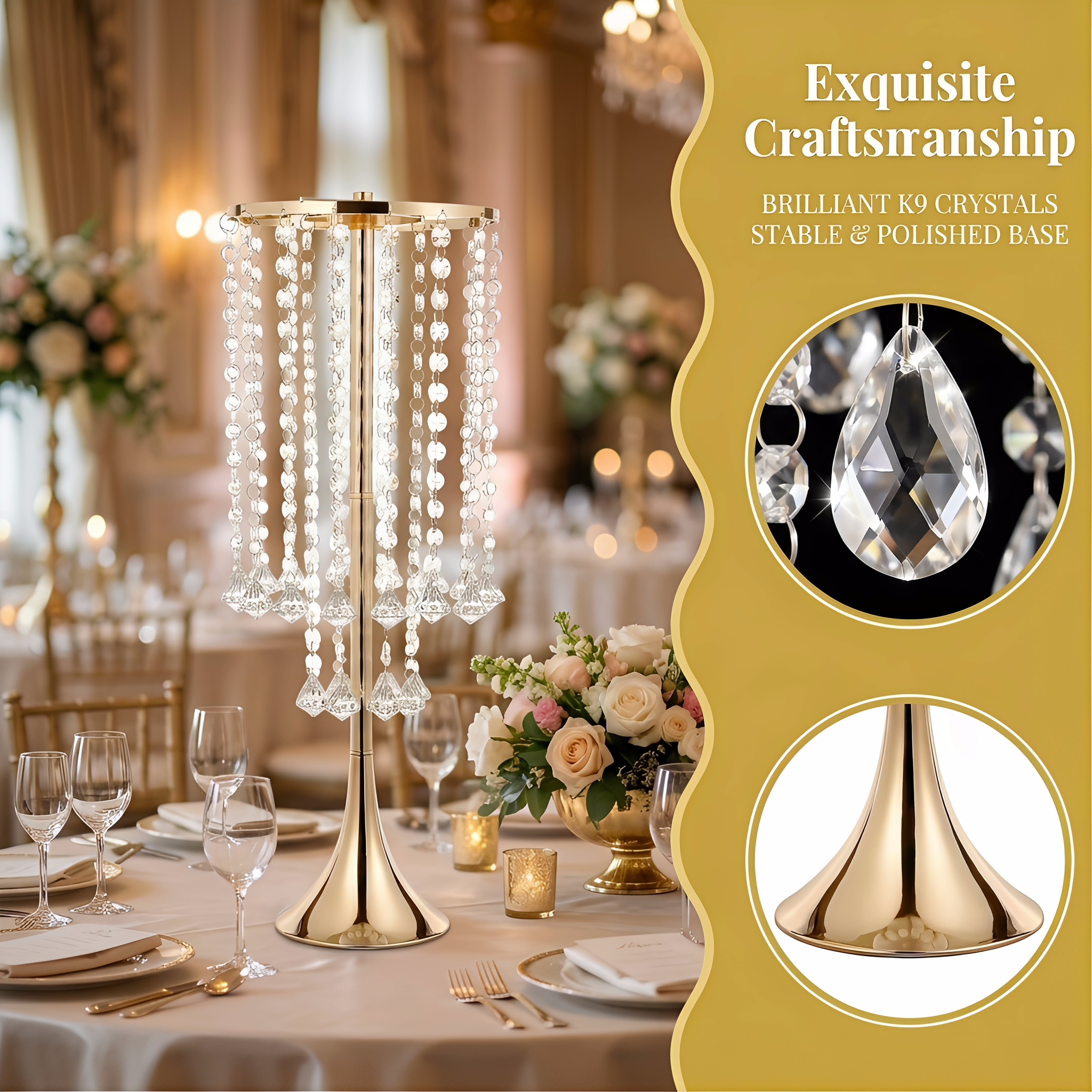 2/10pcs Luxury Crystal Flower  - Candle Supplies Luxury reseña y precio