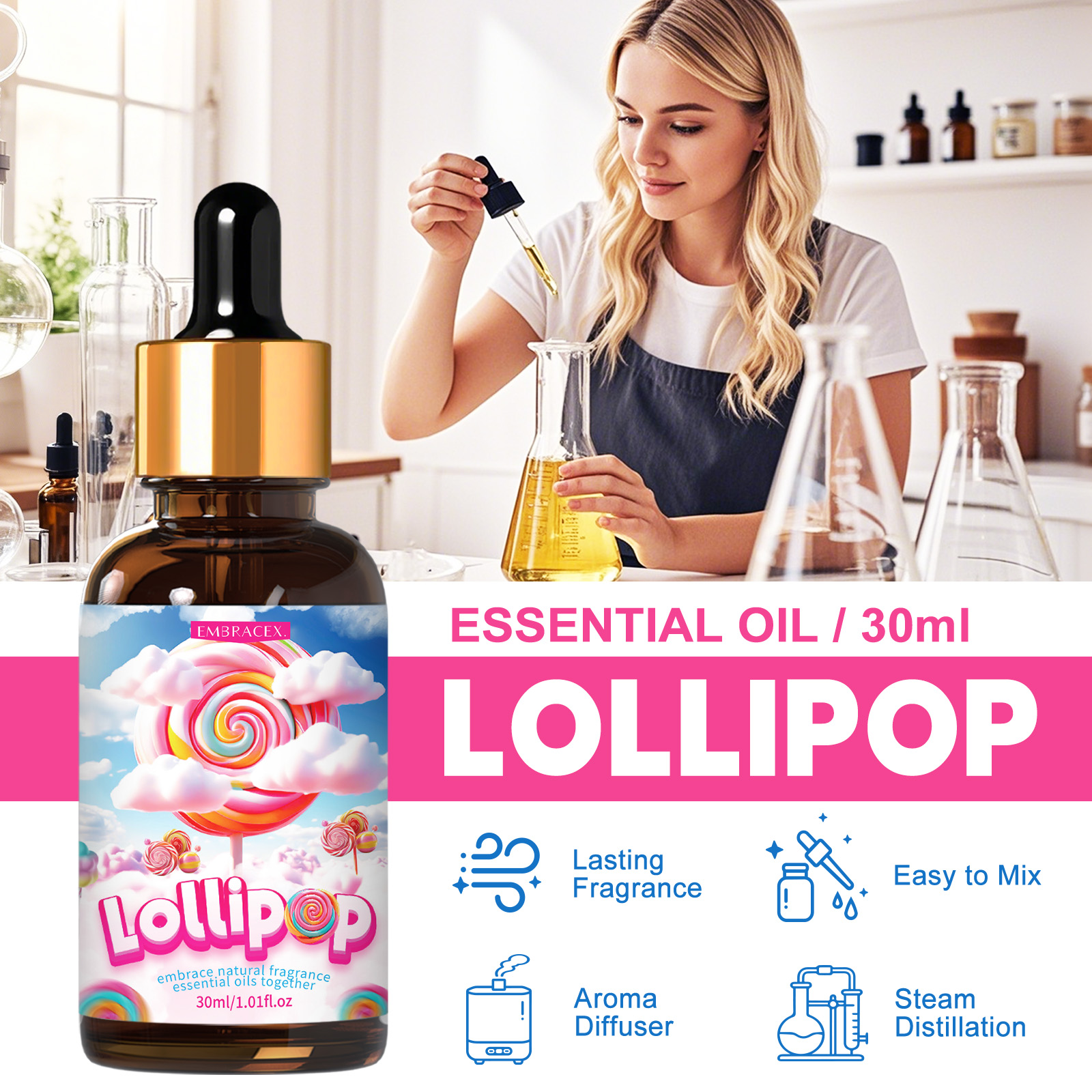 30ml  Lollipop Essential Oils  - Candle Supplies Essential Oils reseña y precio