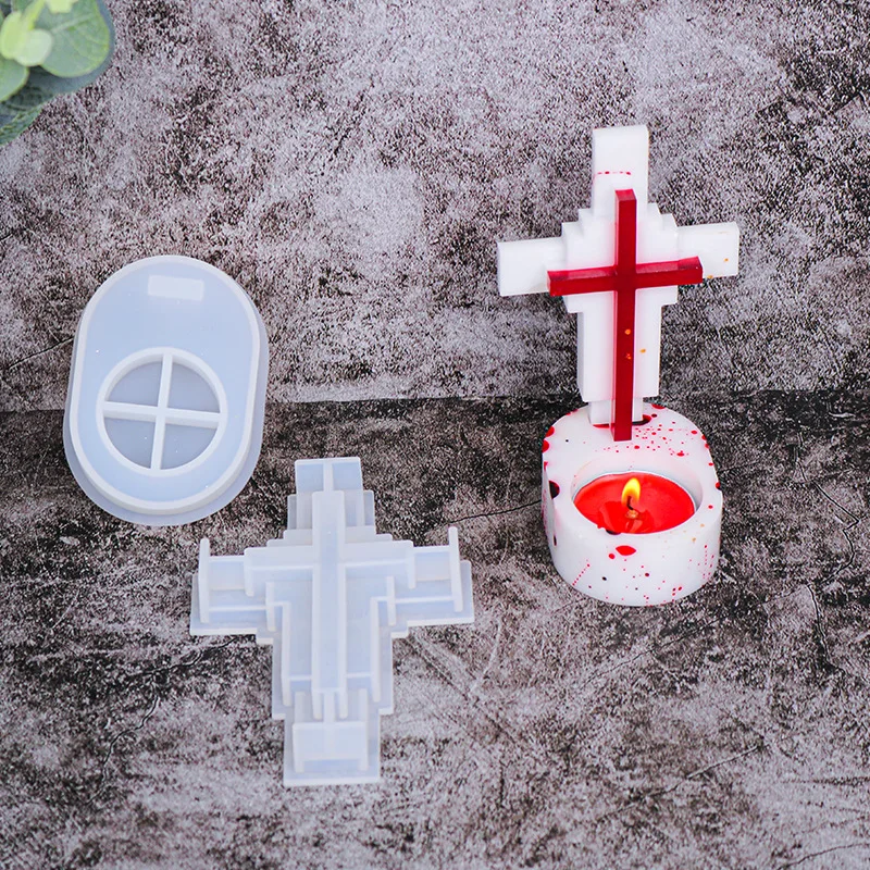 Jesus Cross Candle Holder Sili - Candle Making Supplies Jars reseña y precio