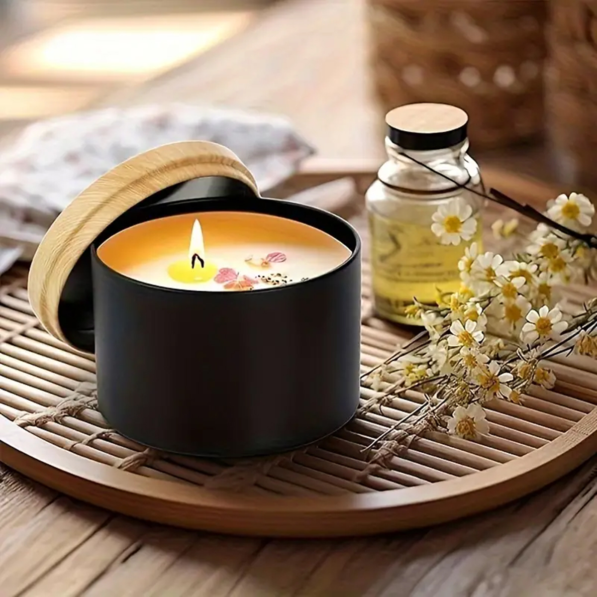 12pcs 4oz Candle Tins With Lid - Candle Making Supplies Jars reseña y precio