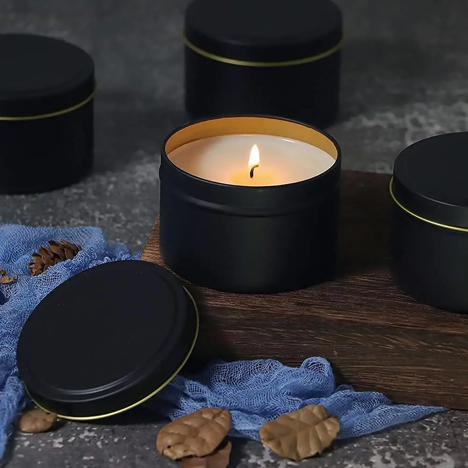 4oz/ 8oz Candle tins with lids - Candle Making Supplies Jars reseña y precio