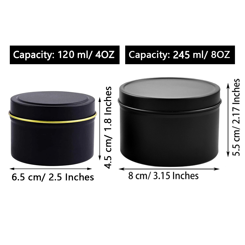 4oz/ 8oz Candle tins with lids - Candle Making Supplies Jars reseña y precio