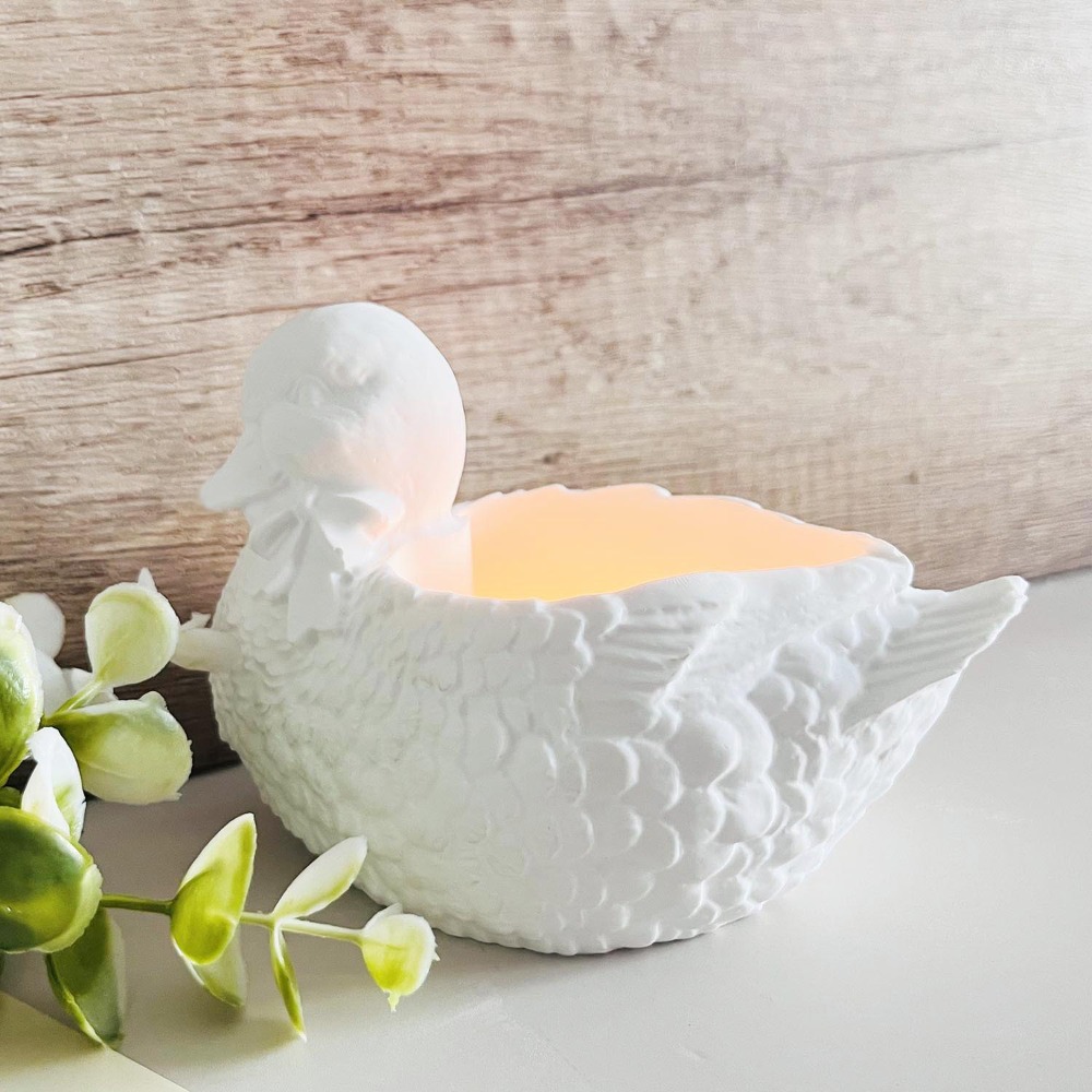 Beautiful Plaster Duck Storage - Candle Making Supplies Jars reseña y precio