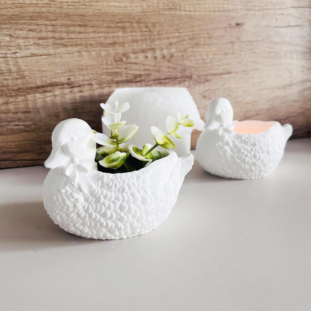 Beautiful Plaster Duck Storage - Candle Making Supplies Jars reseña y precio