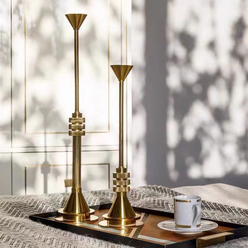 Luxury Gold Metal Candlestick  - Candle Supplies Luxury reseña y precio