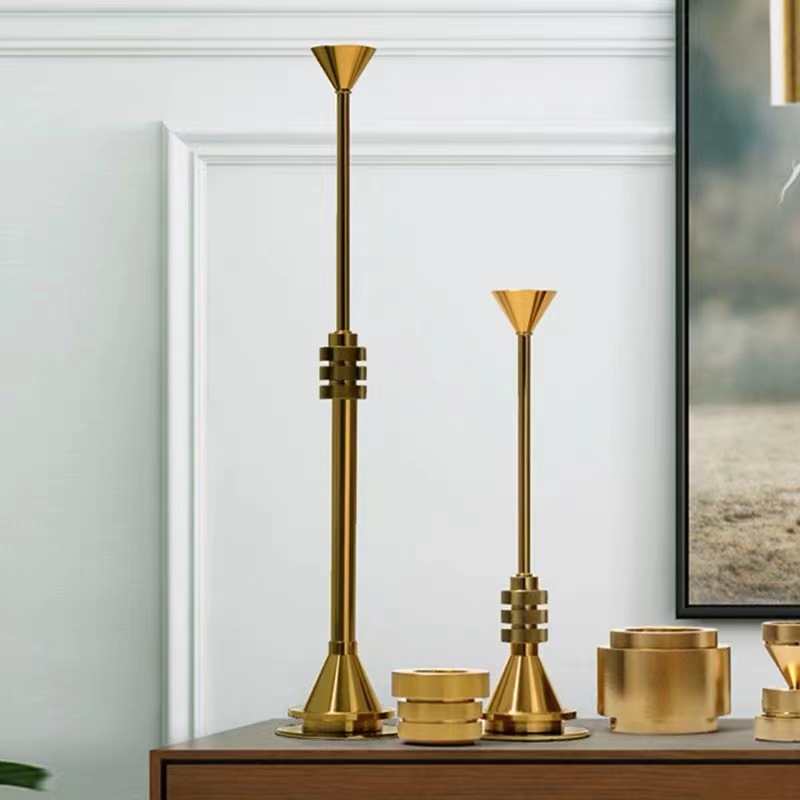 Luxury Gold Metal Candlestick  - Candle Supplies Luxury reseña y precio