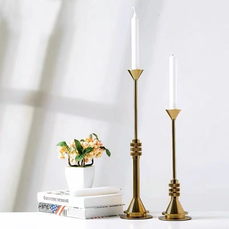 Luxury Gold Metal Candlestick  - Candle Supplies Luxury reseña y precio