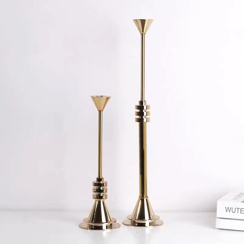 Luxury Gold Metal Candlestick  - Candle Supplies Luxury reseña y precio