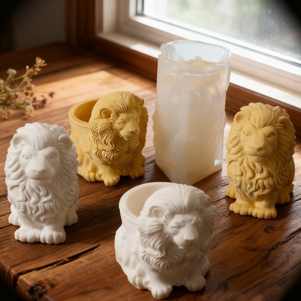 Lion Pot Silicone Molds Handma - Candle Vessel Supplies reseña y precio