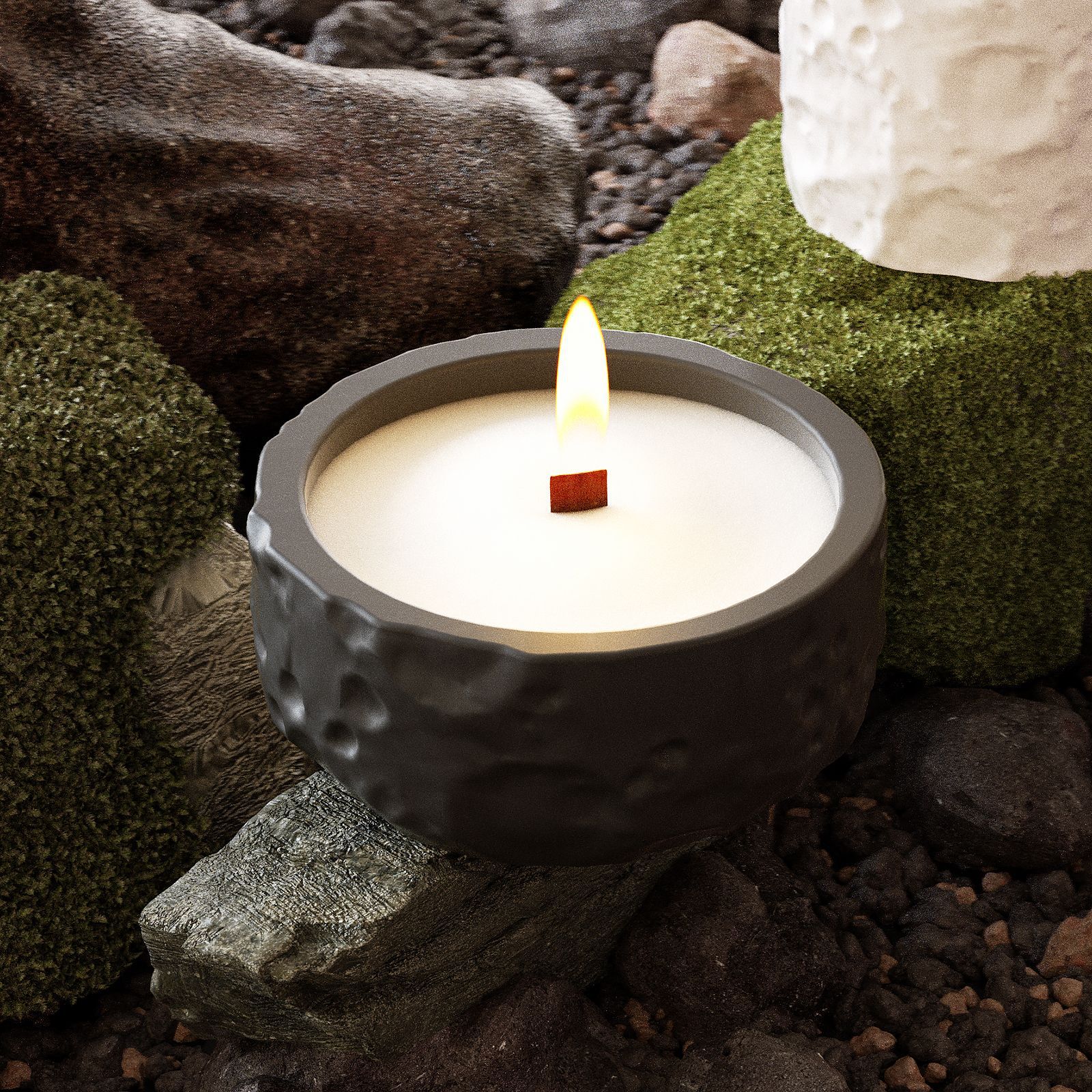 Lunar Texture Candle Jar Silic - Candle Making Supplies Jars reseña y precio