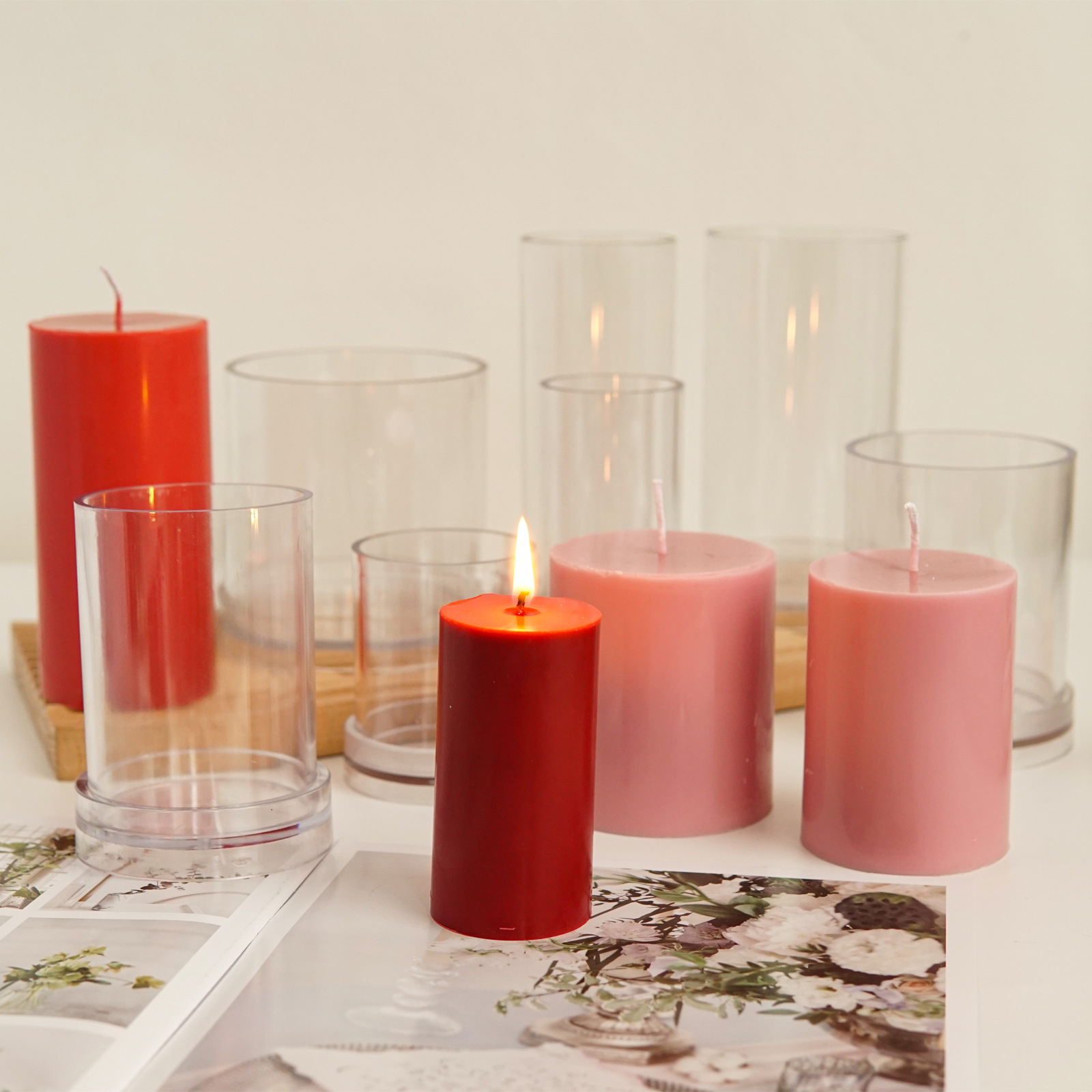 Various 3D Cylindrical Candle  - Candle Making Supplies Jars reseña y precio