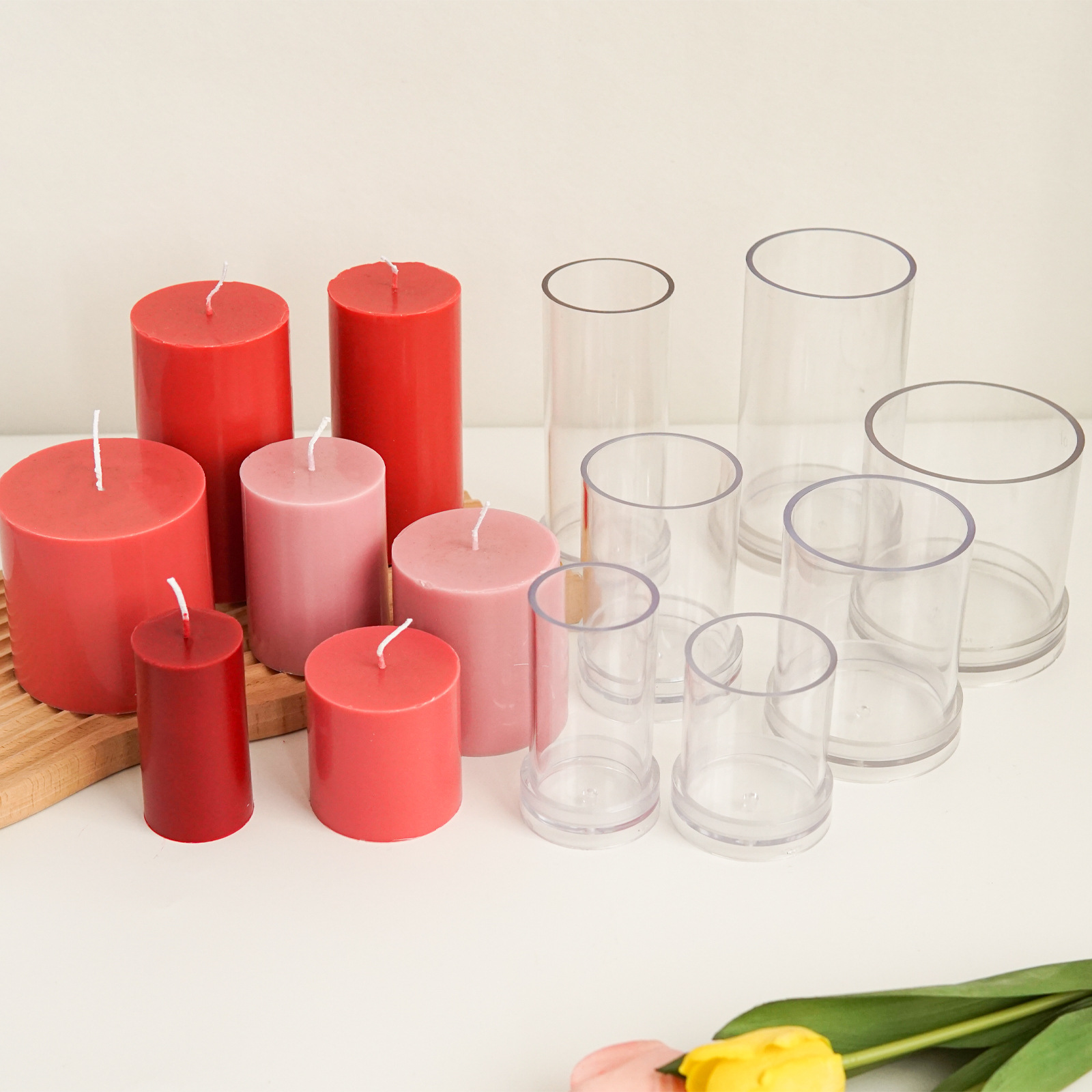 Various 3D Cylindrical Candle  - Candle Making Supplies Jars reseña y precio