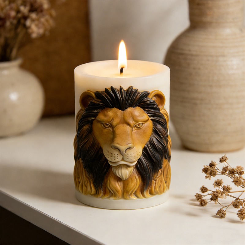Animals Lion Candle Molds Sili - Candle Supplies Luxury reseña y precio
