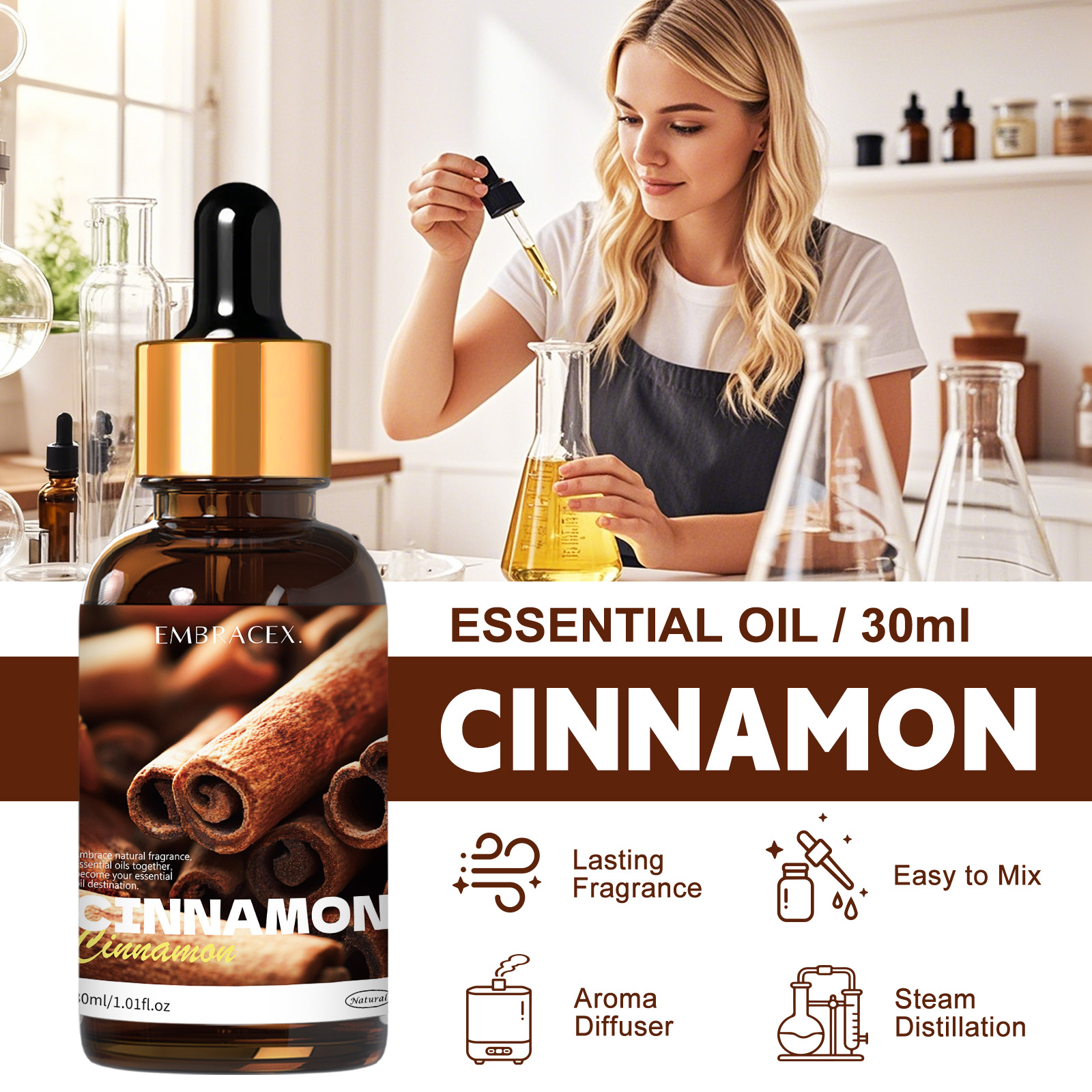 30ml Cinnamon Plant Essential  - Candle Supplies Essential Oils reseña y precio