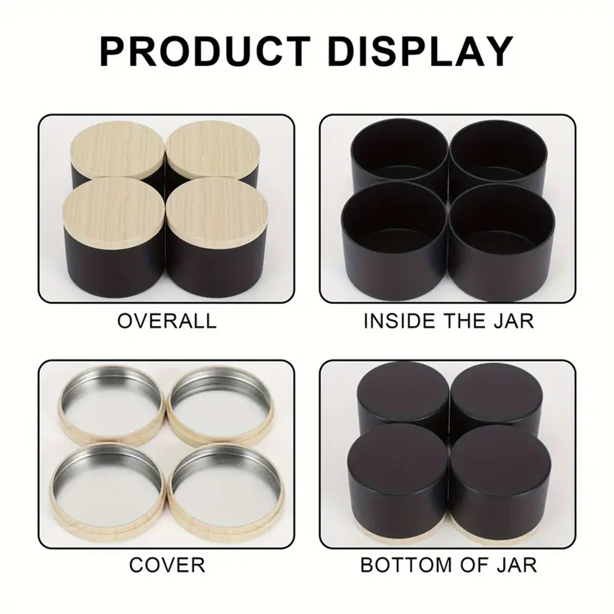 12pcs 4oz Candle Tins With Lid - Candle Making Supplies Jars reseña y precio