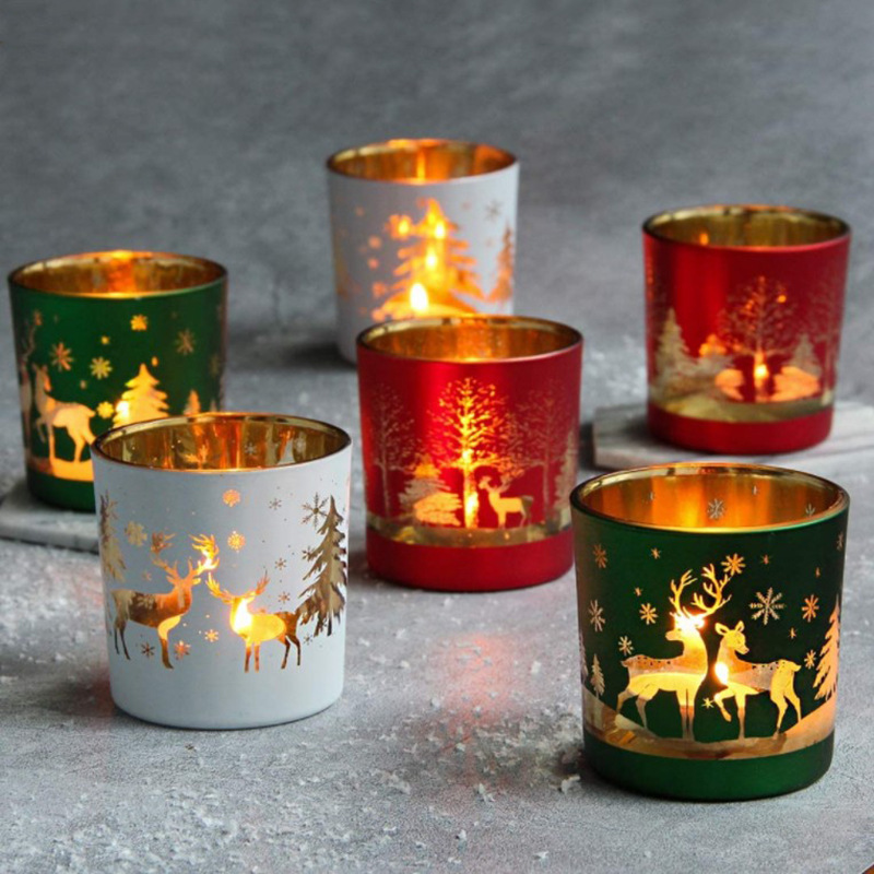 Christmas Glass Vessels for Sc - Candle Vessel Supplies reseña y precio