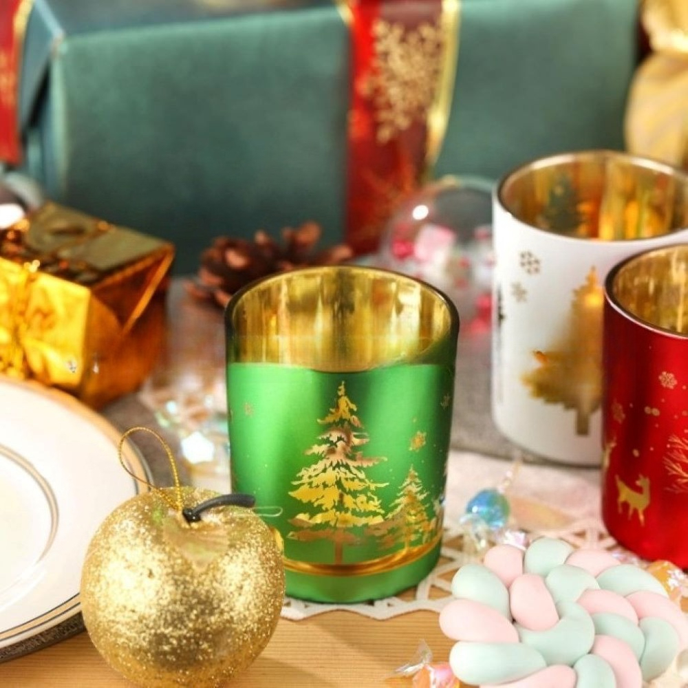 Christmas Glass Vessels for Sc - Candle Vessel Supplies reseña y precio