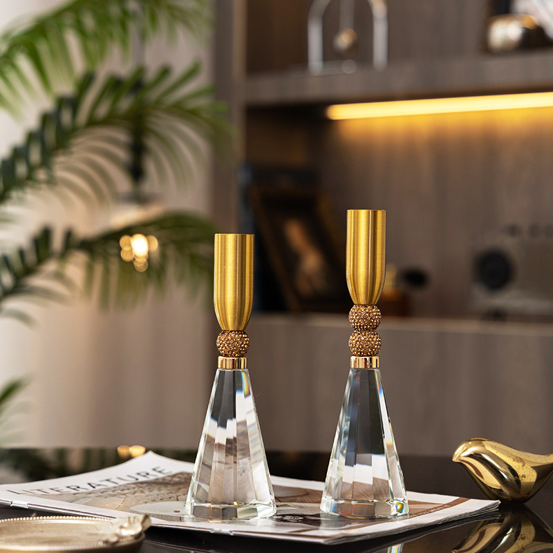 Crystal glass candle holder su - Candle Supplies Luxury reseña y precio