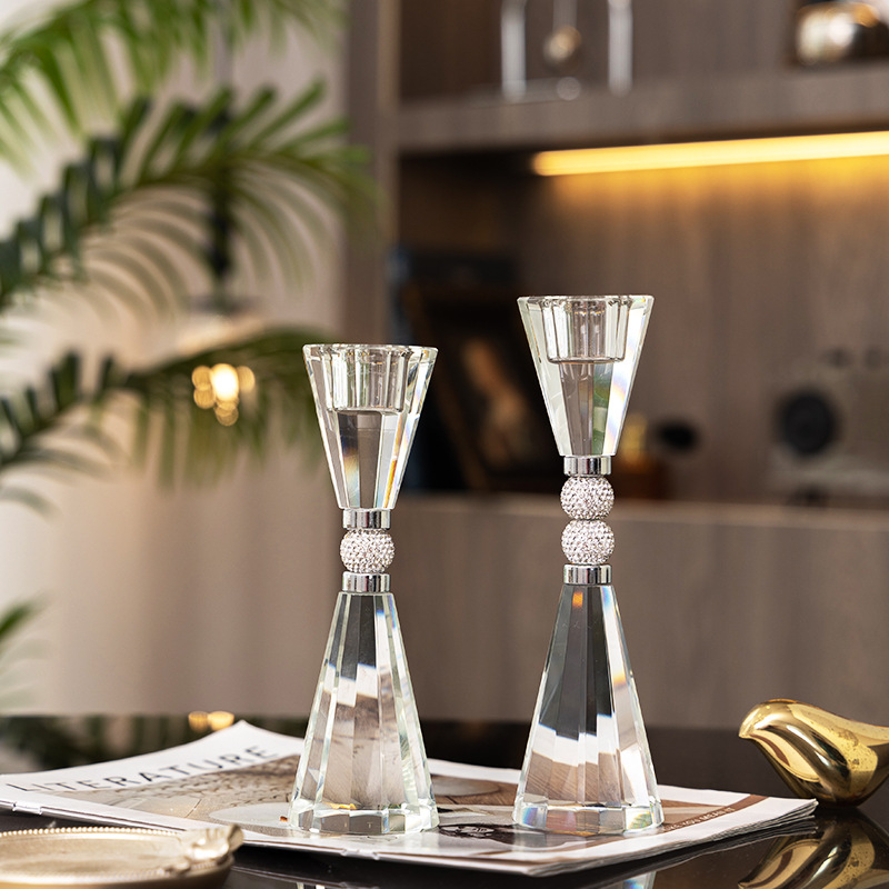 Crystal glass candle holder su - Candle Supplies Luxury reseña y precio