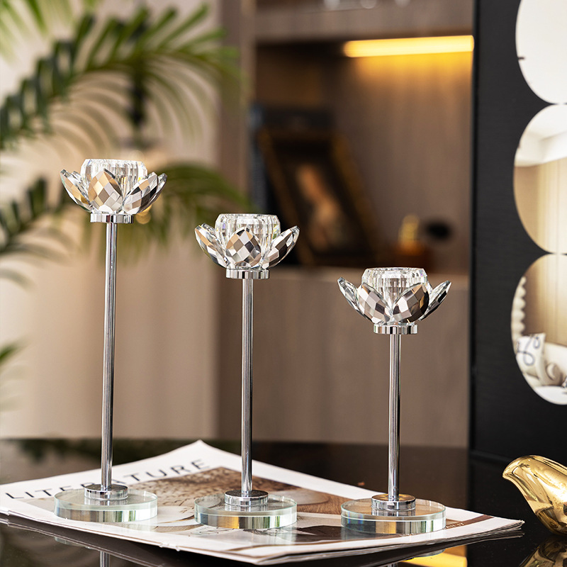 Crystal glass candle holder su - Candle Supplies Luxury reseña y precio