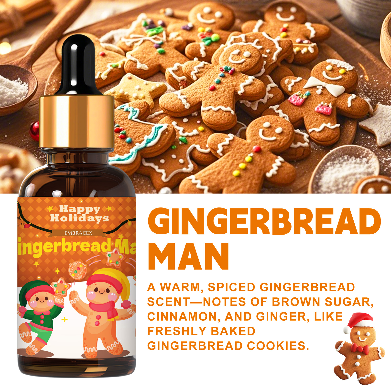 30ml Gingerbread Man  Essentia - Candle Supplies Essential Oils reseña y precio