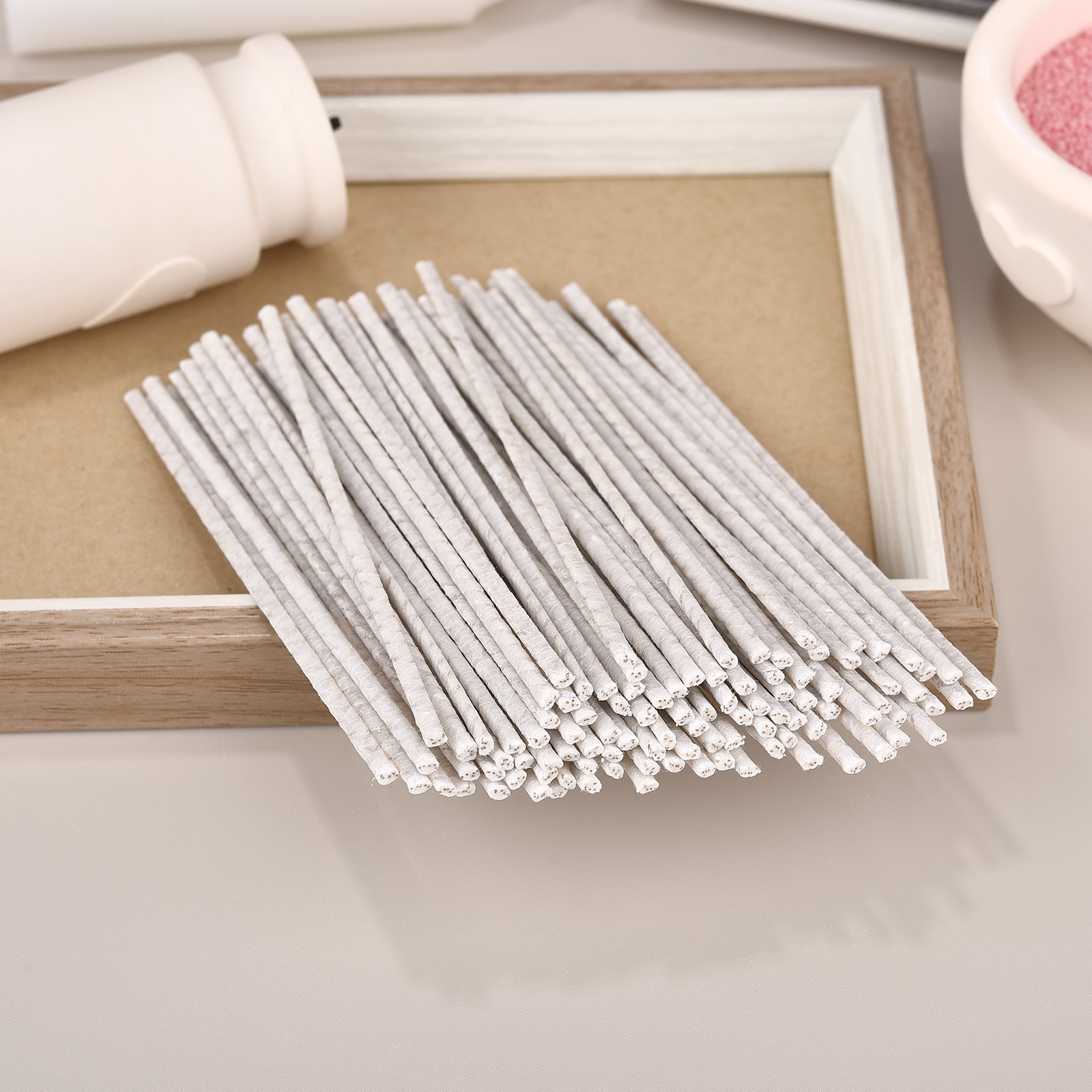 100pcs Wooden Candles Wick Can - Candle Making Supplies Jars reseña y precio