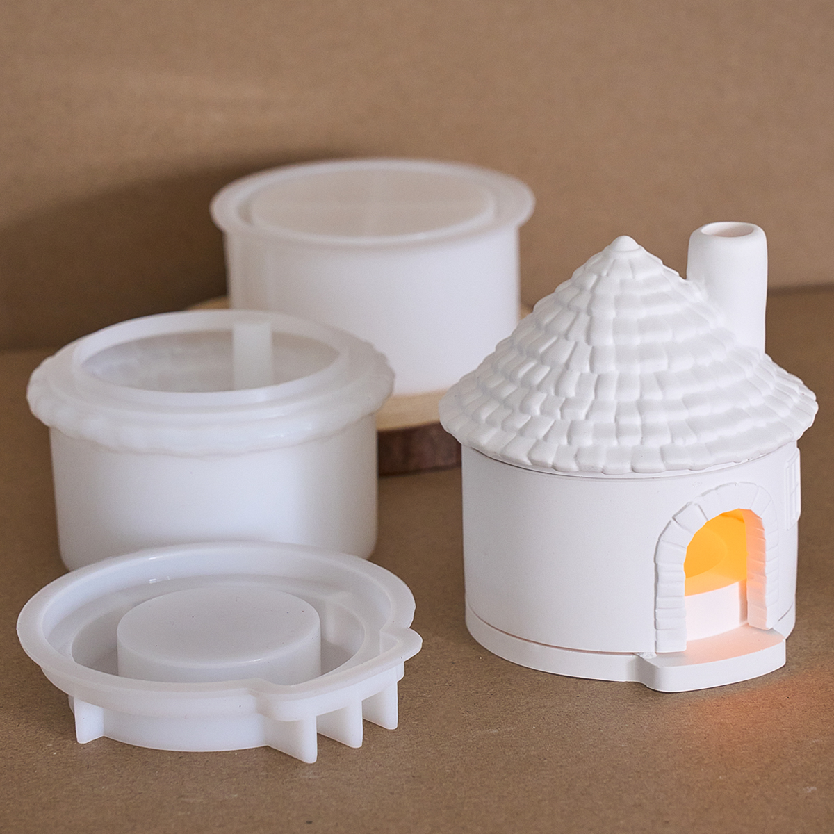 3D House Incense Stove Silicon - Candle Making Supplies Jars reseña y precio