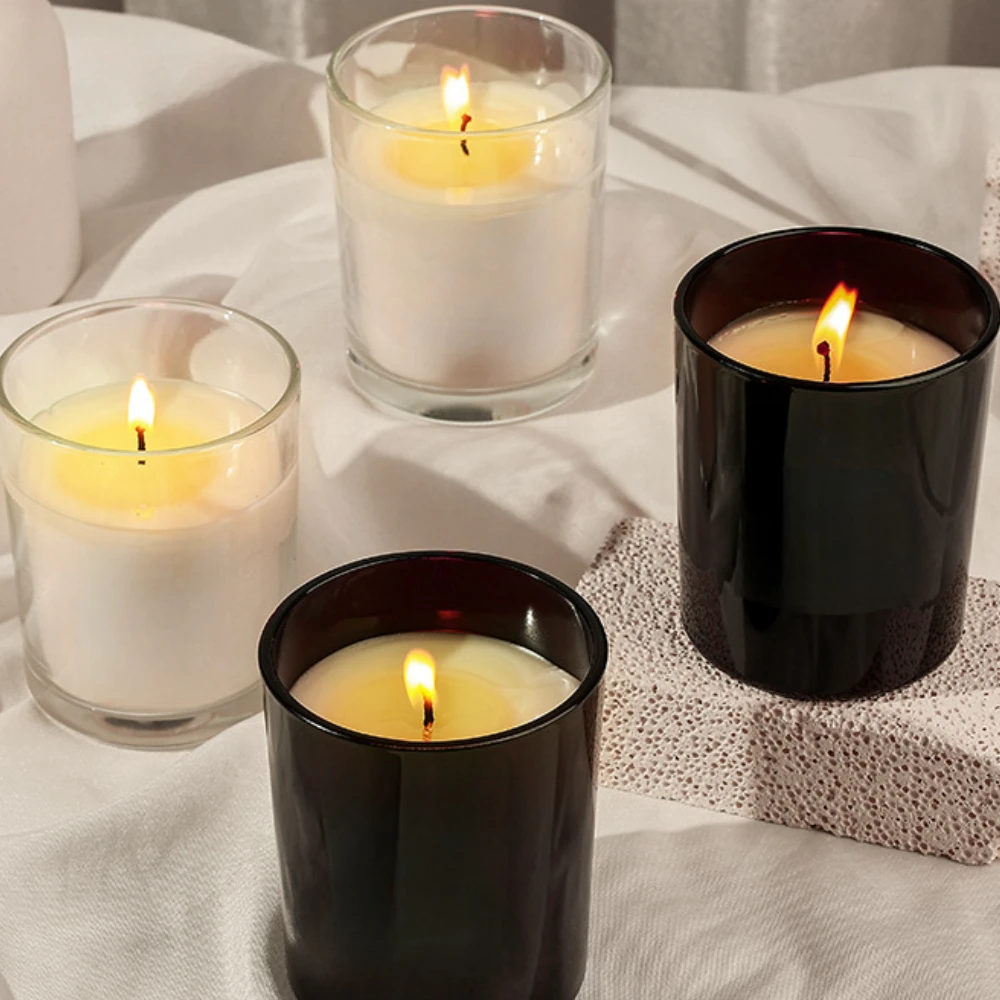 Luxury Glass Candle Jar Black  - Candle Supplies Luxury reseña y precio