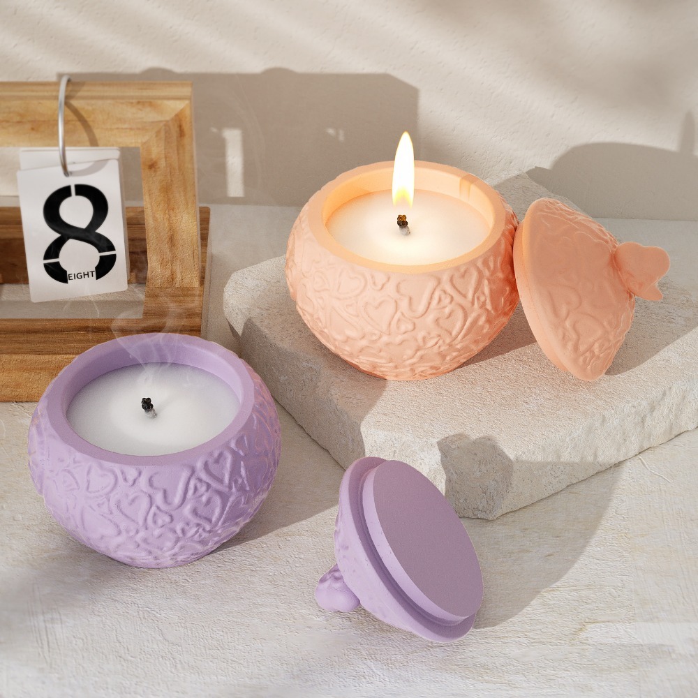 Floral Embossed Storage Box wi - Candle Vessel Supplies reseña y precio